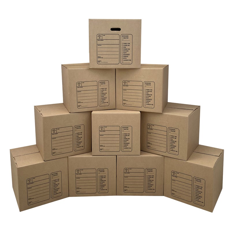 Uboxes 10 Premium Medium Moving Boxes 18x18x16" Cardboard Box - Image 1